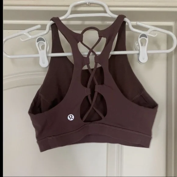 Lululemon Tied To It Bra, Antique Bark / purple, Size 4 - Picture 2 of 3